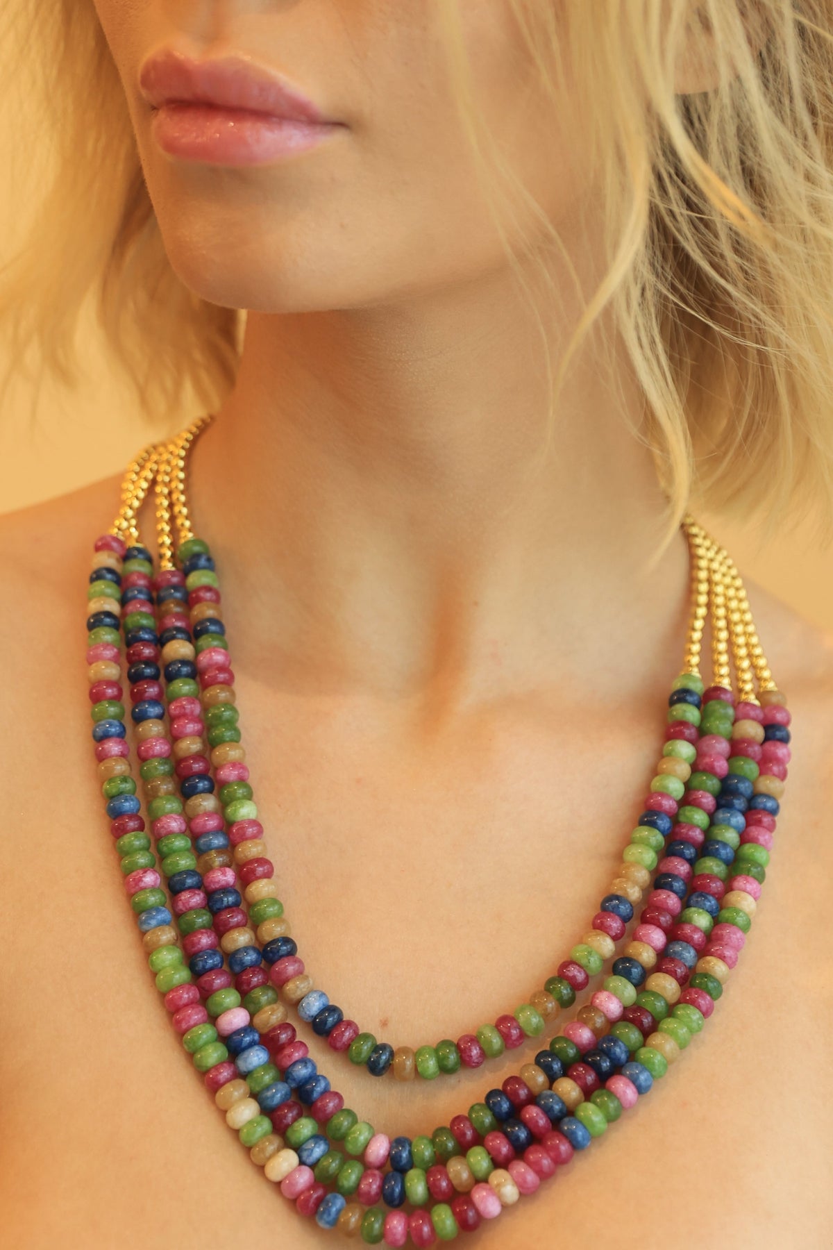 Amal multicolor statement necklace