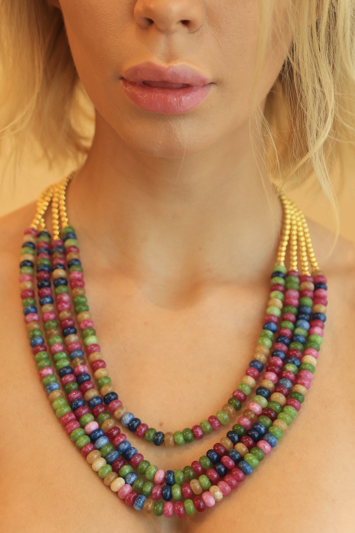Amal multicolor statement necklace