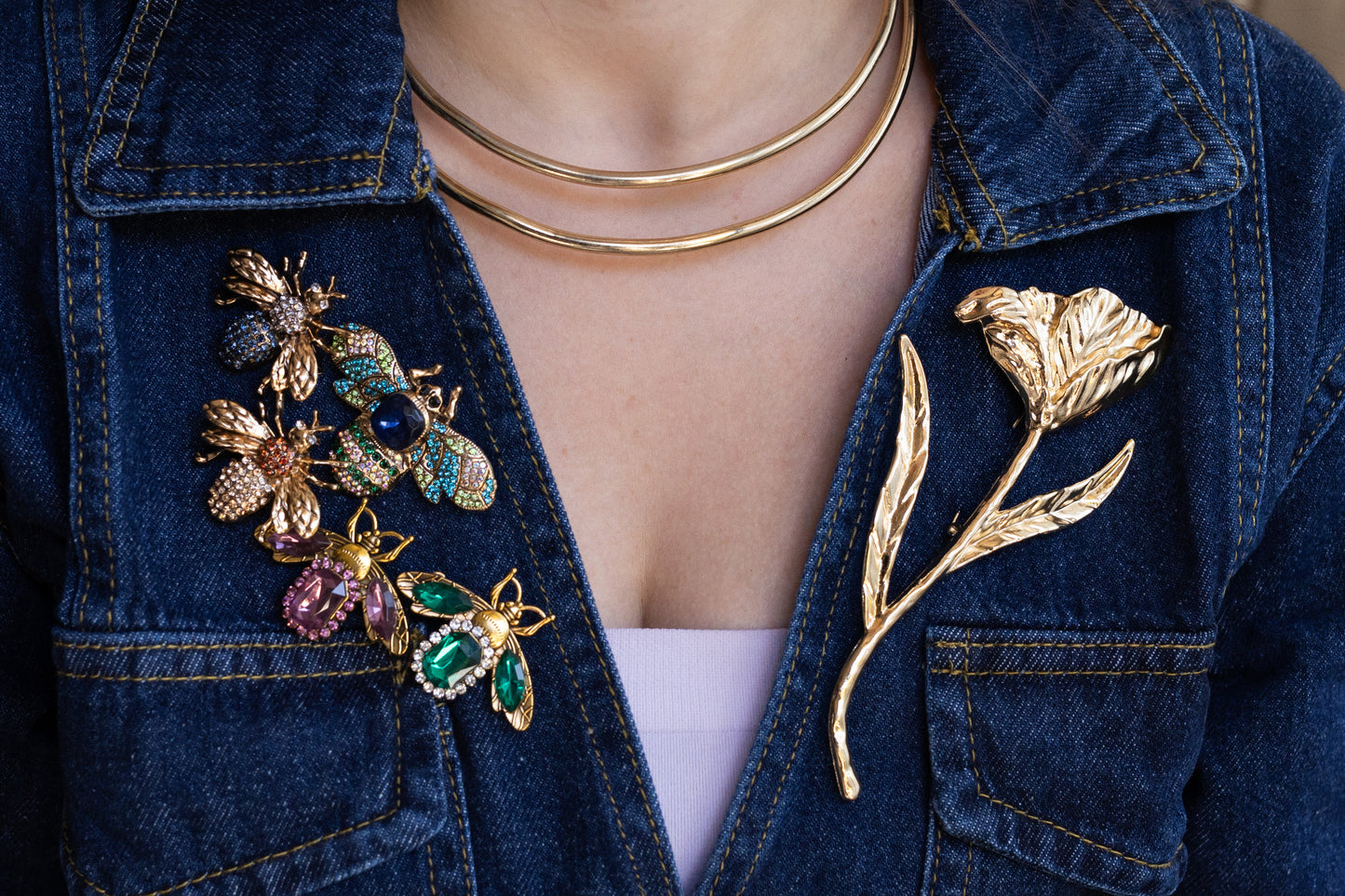 Flower brooch