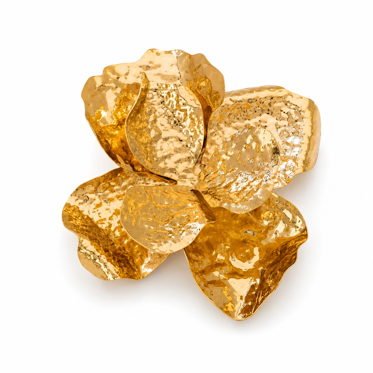 Golden Flower brooch