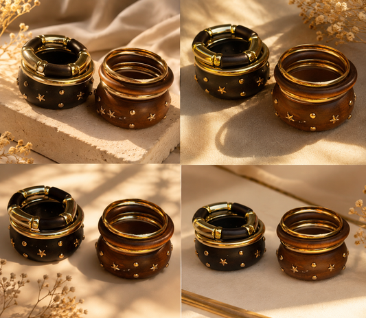 Golden Timber bangle Set
