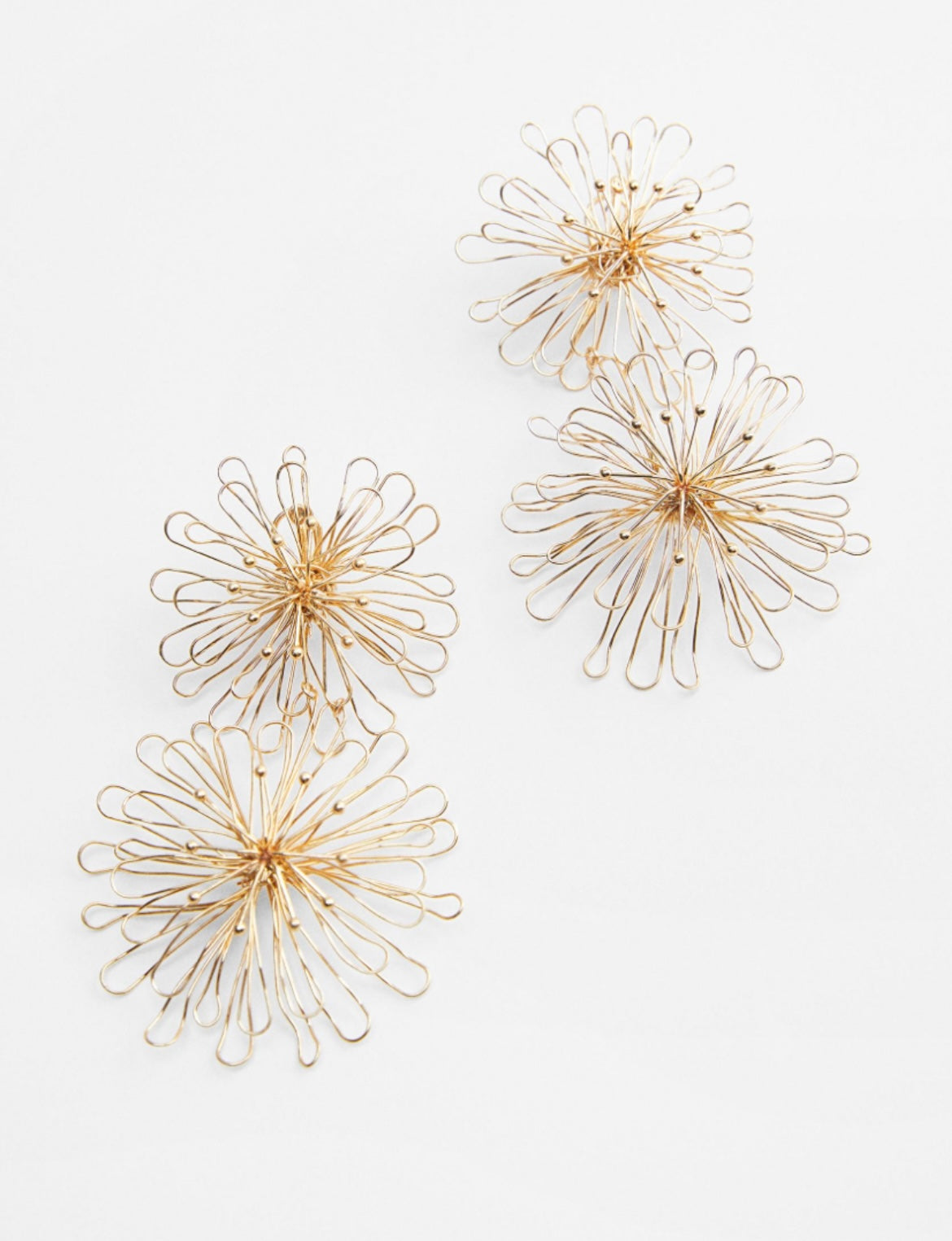 Golden Firework Earrings